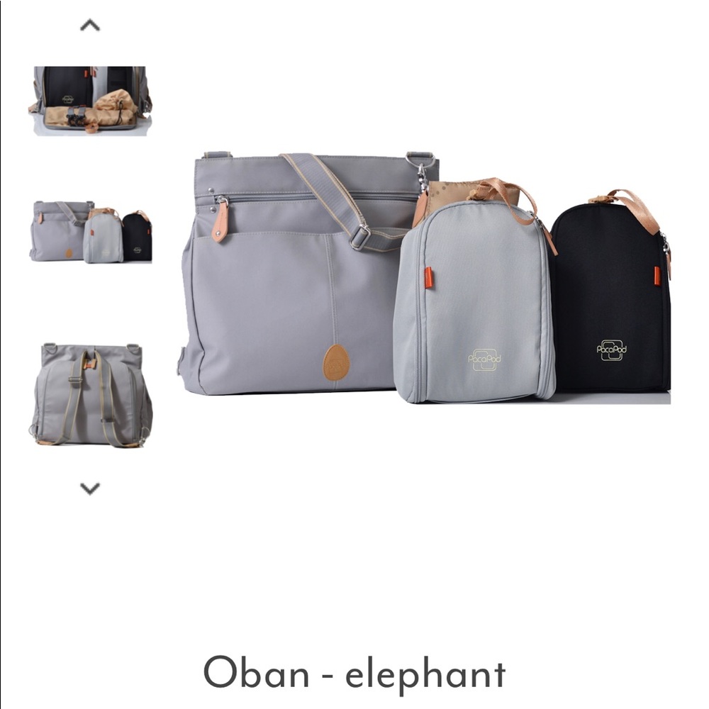 Paca pod diaper bag transition to back pack